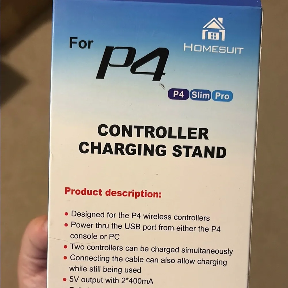 Black Controller Charging Stand for P4 Slim Pro